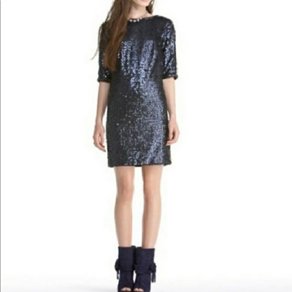 RACHEL Rachel Roy blue sequin dress